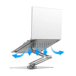 WiWU S801 Rotative Foldable Laptop Stand - Silver - W Stooore