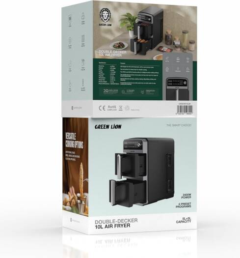 Green Lion Double Decker Air Fryer 10L - W Stooore