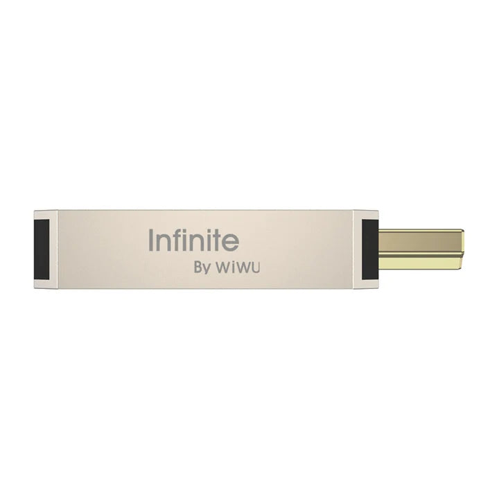 WiWU WI-HB004 Infinite USB C to HDMl Adapter - Titanium Gold - W Stooore