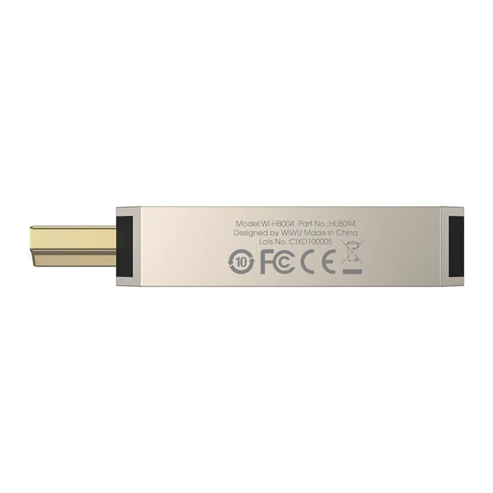 WiWU WI-HB004 Infinite USB C to HDMl Adapter - Titanium Gold - W Stooore