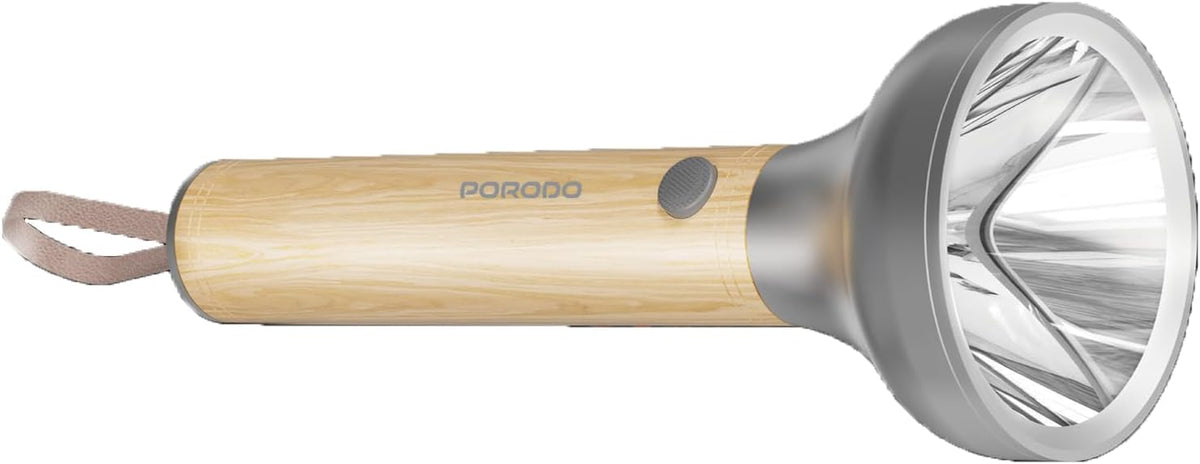 Porodo Lifestyle Birch 300 Wooden LED Flashlight