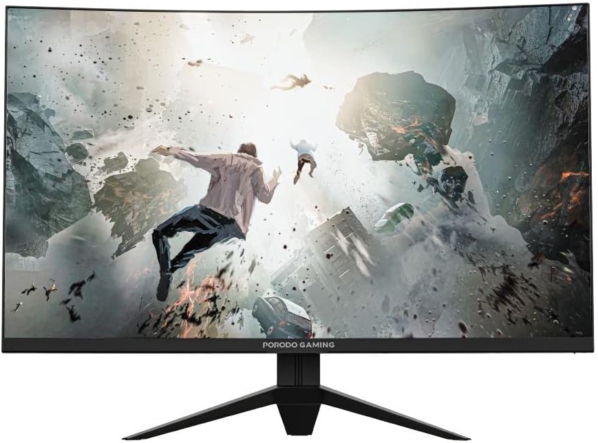 Porodo Gaming 180Hz Gaming Monitor Wide-Curved QHD Monitor 32" - W Stooore