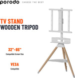 Porodo TV Stand Wooden Tripod - W Stooore