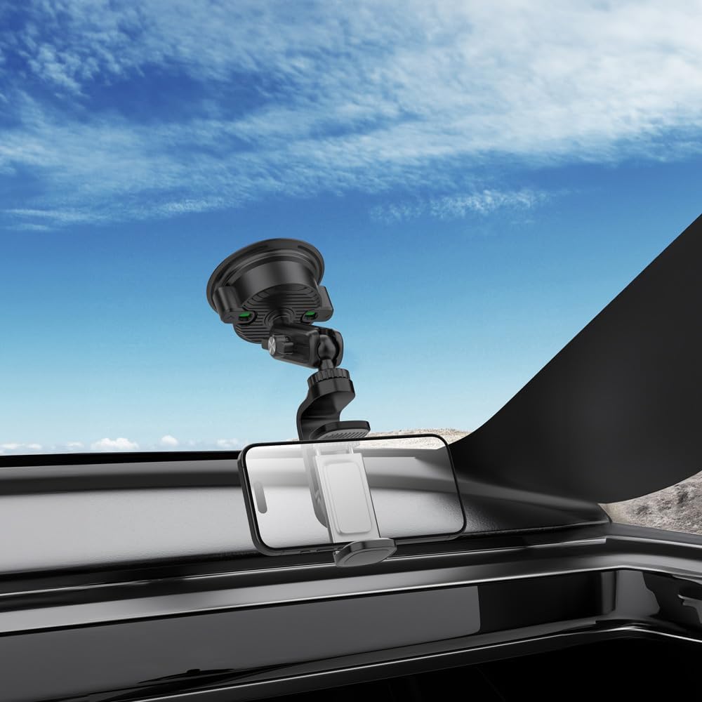 Porodo Dashboard Windshield Exterior Phone & Camera Mount - W Stooore