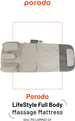Porodo Lifestyle Full Body Massage Mat Smart Heat & Multiple Massage Modes - W Stooore