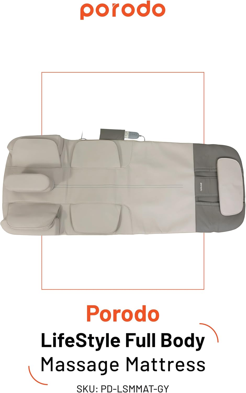 Porodo Lifestyle Full Body Massage Mat Smart Heat & Multiple Massage Modes - W Stooore
