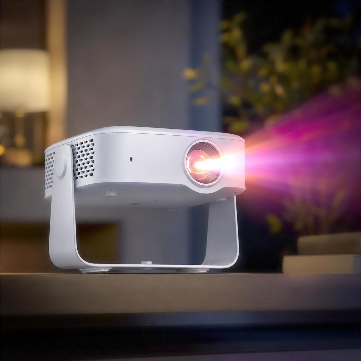 Porodo Raya Smart Android Projector - White