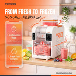 Porodo Lifestyle North Pole Ice Smoothie Machine Multi-Texture Ice Maker - W Stooore