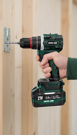 Green Lion GD-12 EDGE PRO Cordless Hammer Drill 2*21V 3.0Ah Battery - W Stooore