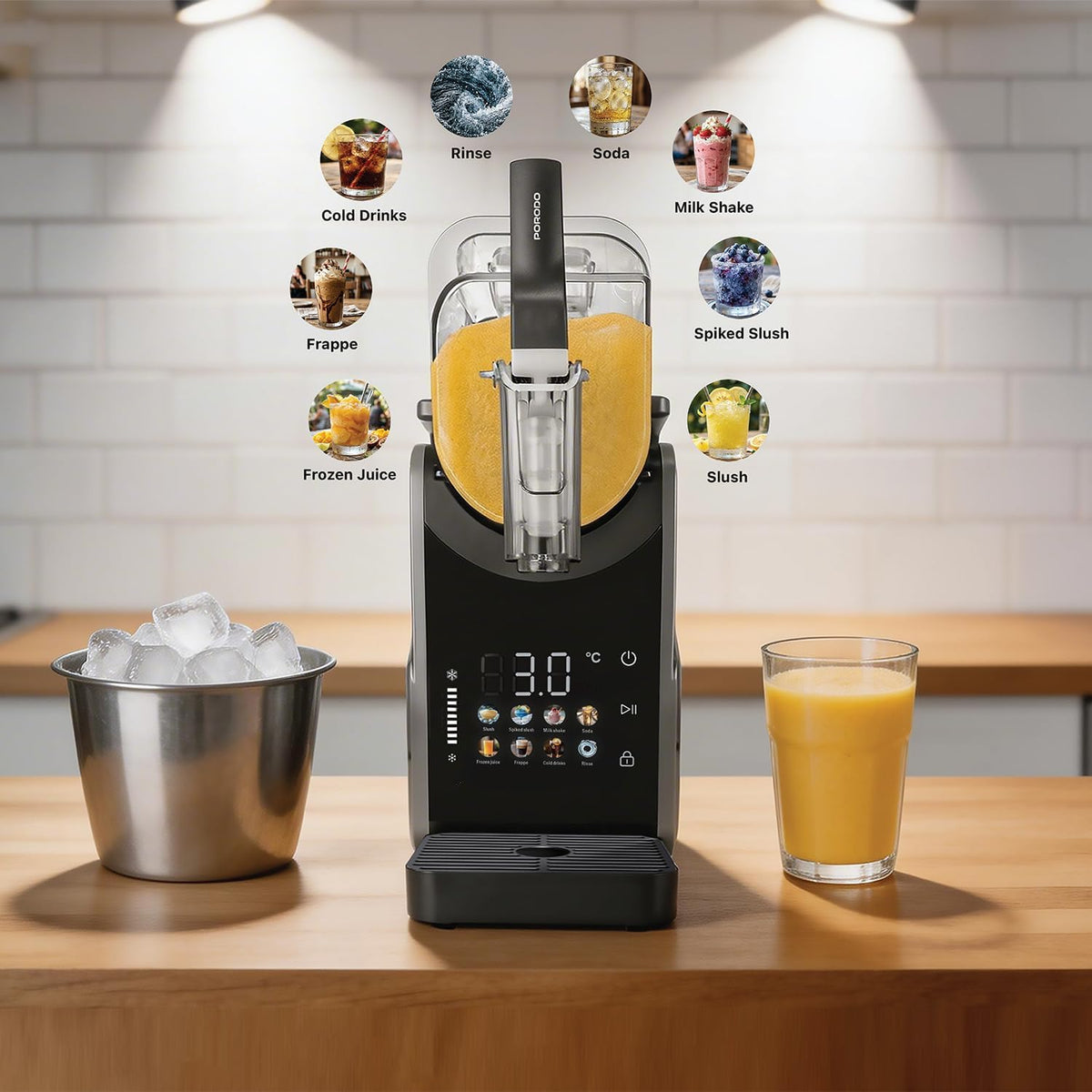 Porodo Lifestyle GLACÉE 2-in-1 Slushie & Ice Cream Maker - W Stooore
