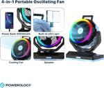 Powerology VentoPower Outdoor 40K Oscillating Fan - W Stooore