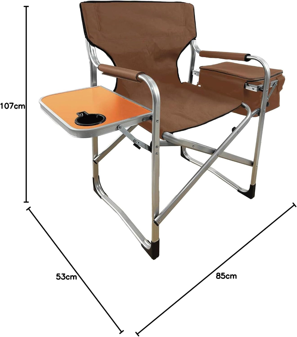 Porodo Lifestyle Outdoor Folding Director Chair - Brown