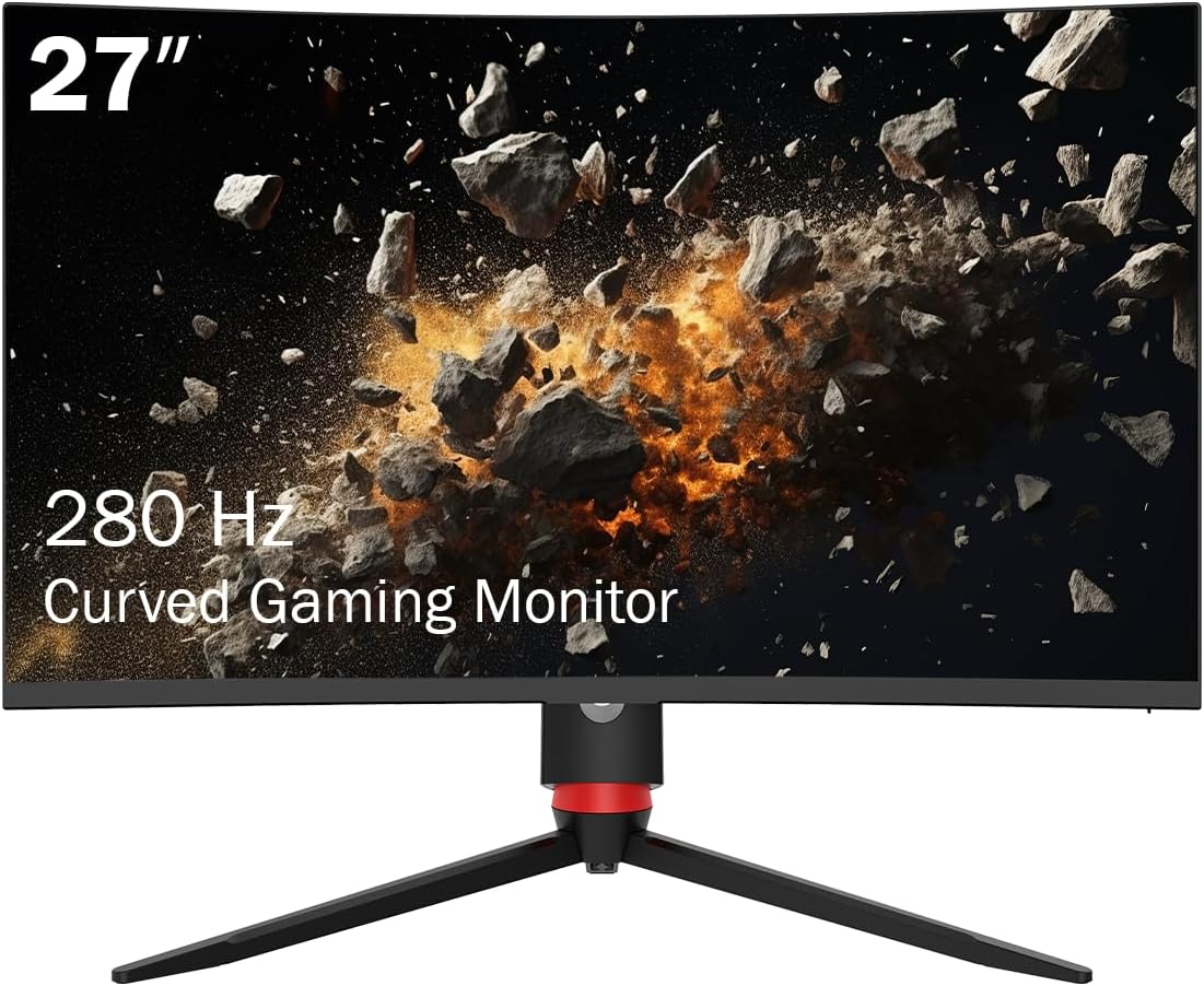 Porodo Gaming 27" 240Hz Curved Gaming Monitor Adjustable Rotating Stand - W Stooore