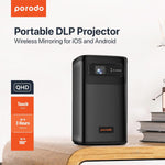 Porodo Protable DLP Projector Wireless Mirroring for IOS And Android - W Stooore