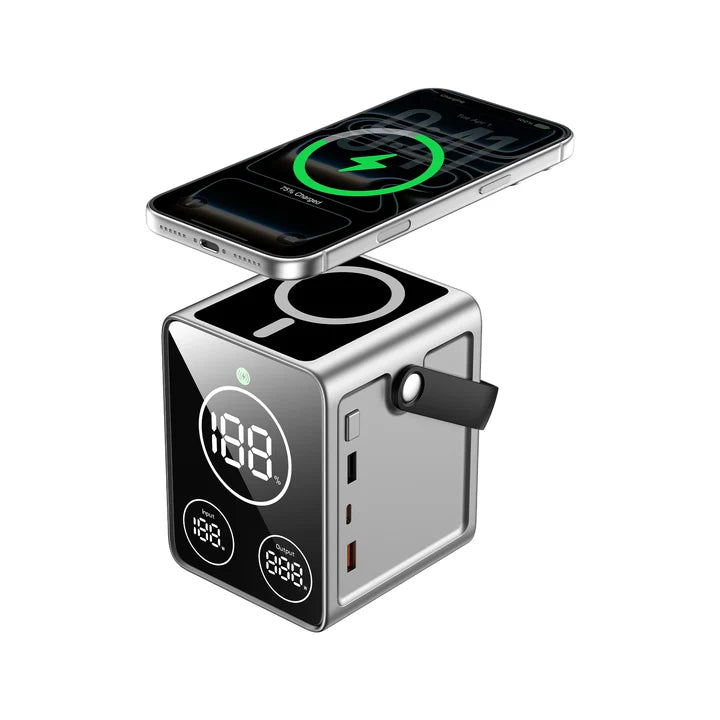 WiWU PS300 50,000mAh 5-in-1 Outdoor Power Bank – Silver - W Stooore