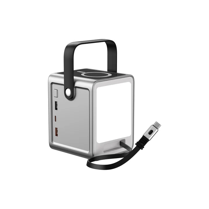 WiWU PS300 50,000mAh 5-in-1 Outdoor Power Bank – Silver - W Stooore