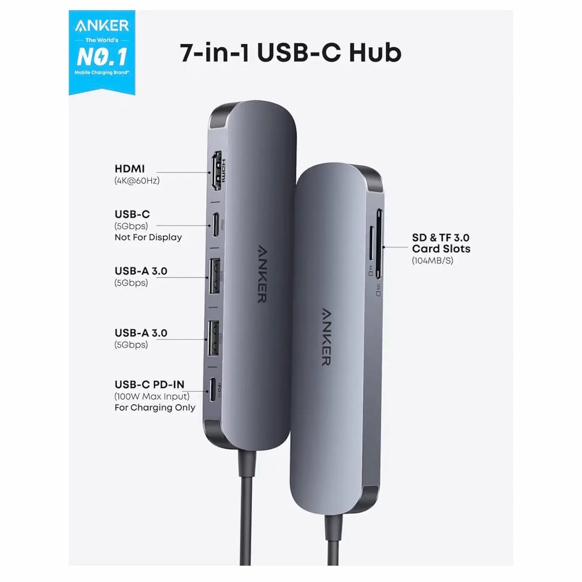 Anker 7in1 USB-C Hub - W Stooore
