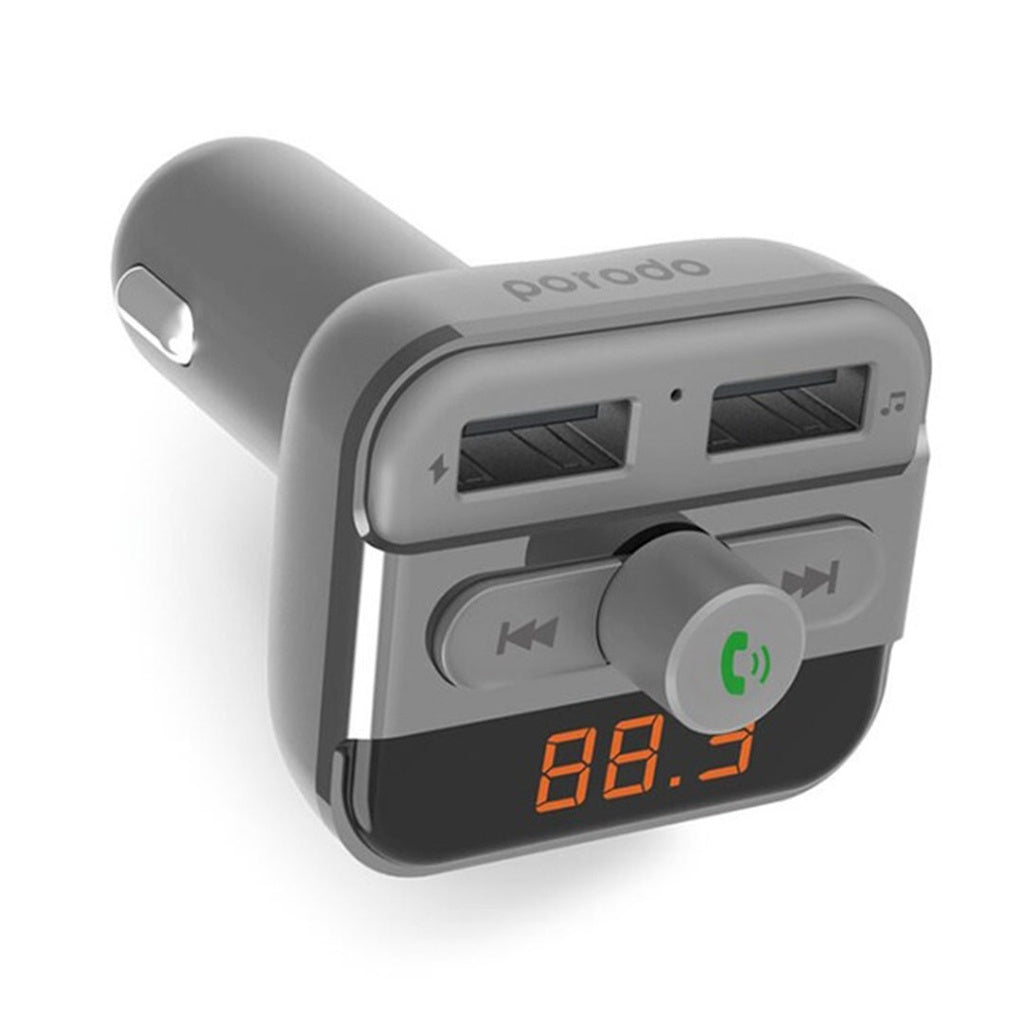 Porodo FM Transmitter and Fast Charging Car Charger 3.4 amp / 15W - W Stooore