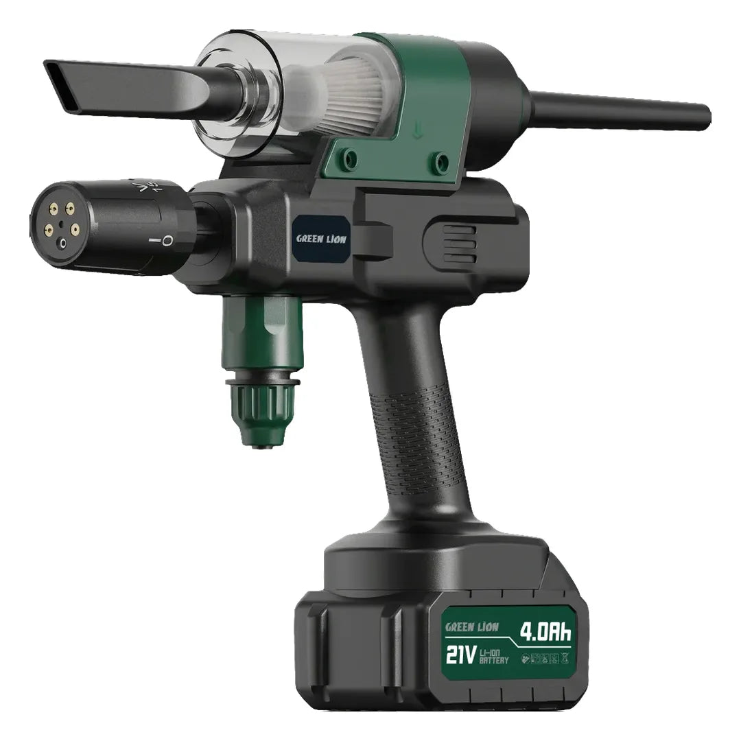 Green Lion Trio Wash Gun 13000mAh-Car Wash-Vacuum-Air Blower - W Stooore