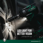 Green Lion GIW-200 Cordless Impact Wrench with Torque 20V 2*4.0Ah Battery - W Stooore