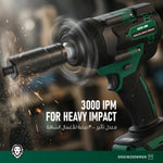 Green Lion GIW-200 Cordless Impact Wrench with Torque 20V 2*4.0Ah Battery - W Stooore