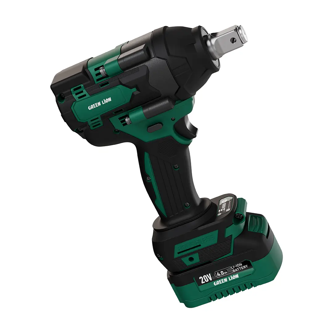 Green Lion GIW-200 Cordless Impact Wrench with Torque 20V 2*4.0Ah Battery - W Stooore