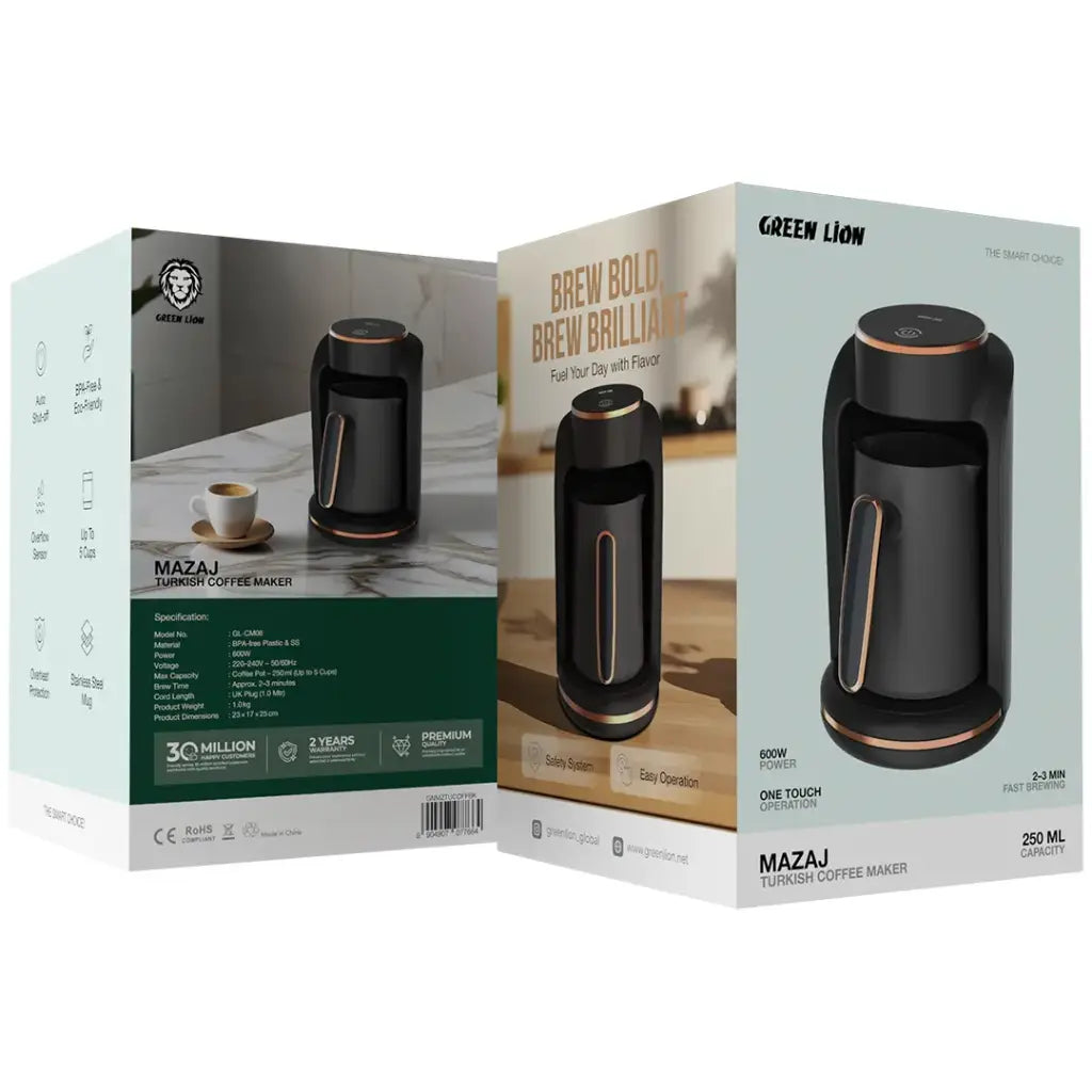 Green Lion Mazaj Turkish Coffee Maker 250ml - W Stooore