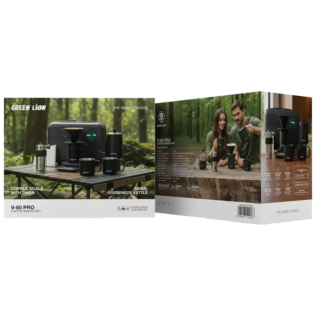 Green Lion V-60 PRO 7 in 1 Coffee Maker Set - W Stooore