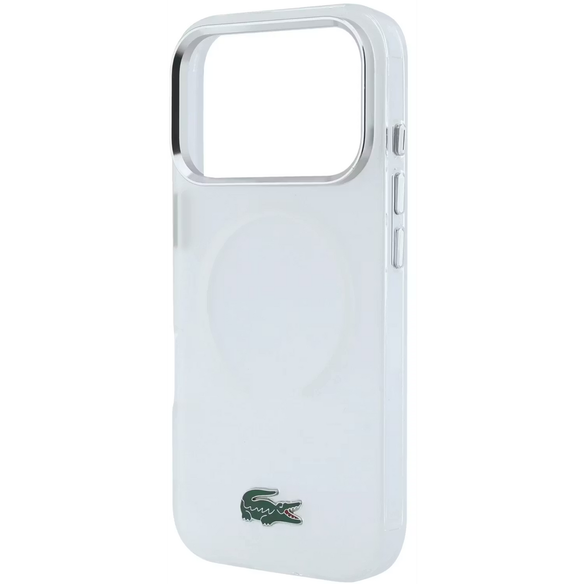 Lacoste Magsafe IML Shockproof Hard Case – iPhone 18 pro max / iPhone 17 pro max - Silver