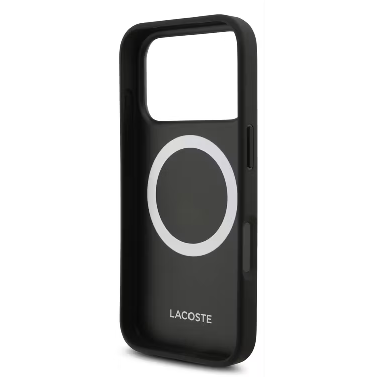 Lacoste Magsafe Petit Pique Hard Case With Lacquer Metal Logo – IPHONE 18 PRO - Forest Green