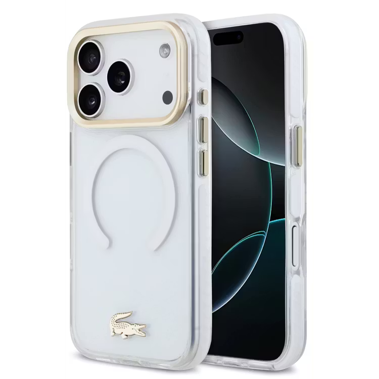 Lacoste Magsafe IML Shockproof Hard Case – iPhone 18 pro / iPhone 17 pro - Clear