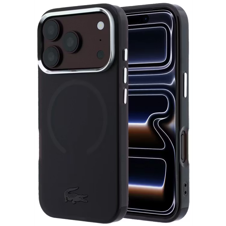 Lacoste Magsafe IML Matte Frosted Finish Hard Case – iPhone 18 pro max / iPhone 17 pro max - Burgundy