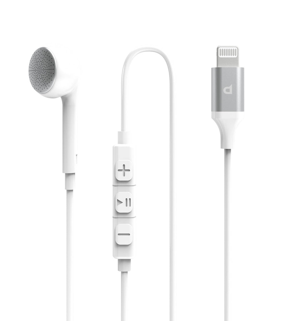 Powerology Mono Earphone Lightning Connector - White