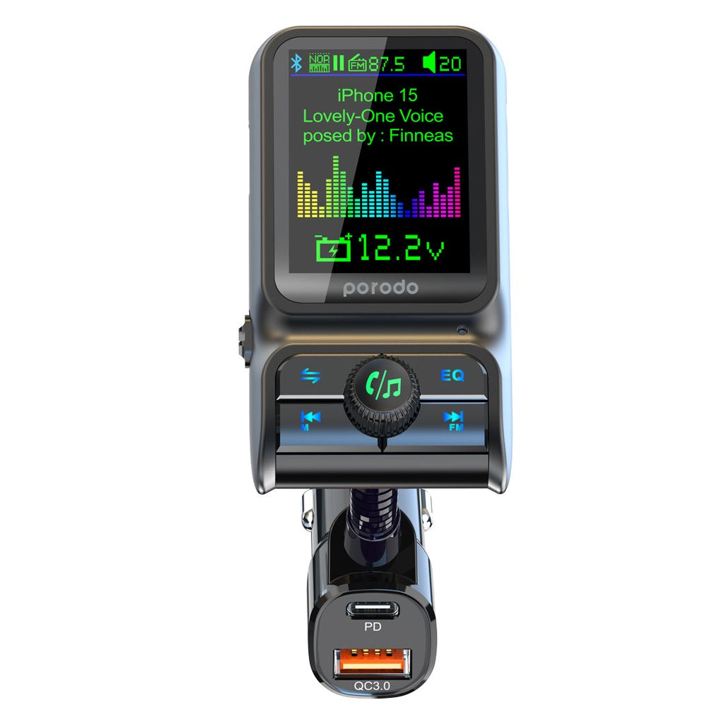 Porodo Dual Port Car Charger FM Transmitter - W Stooore