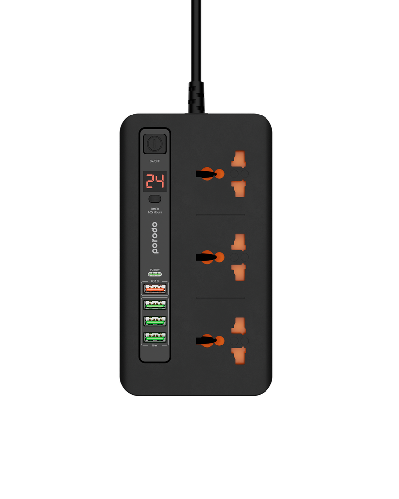 Porodo Multi-Port Super HUB 4 USB-C/ 2 USB-A Ultimate Home & Office Kit 3M - W Stooore