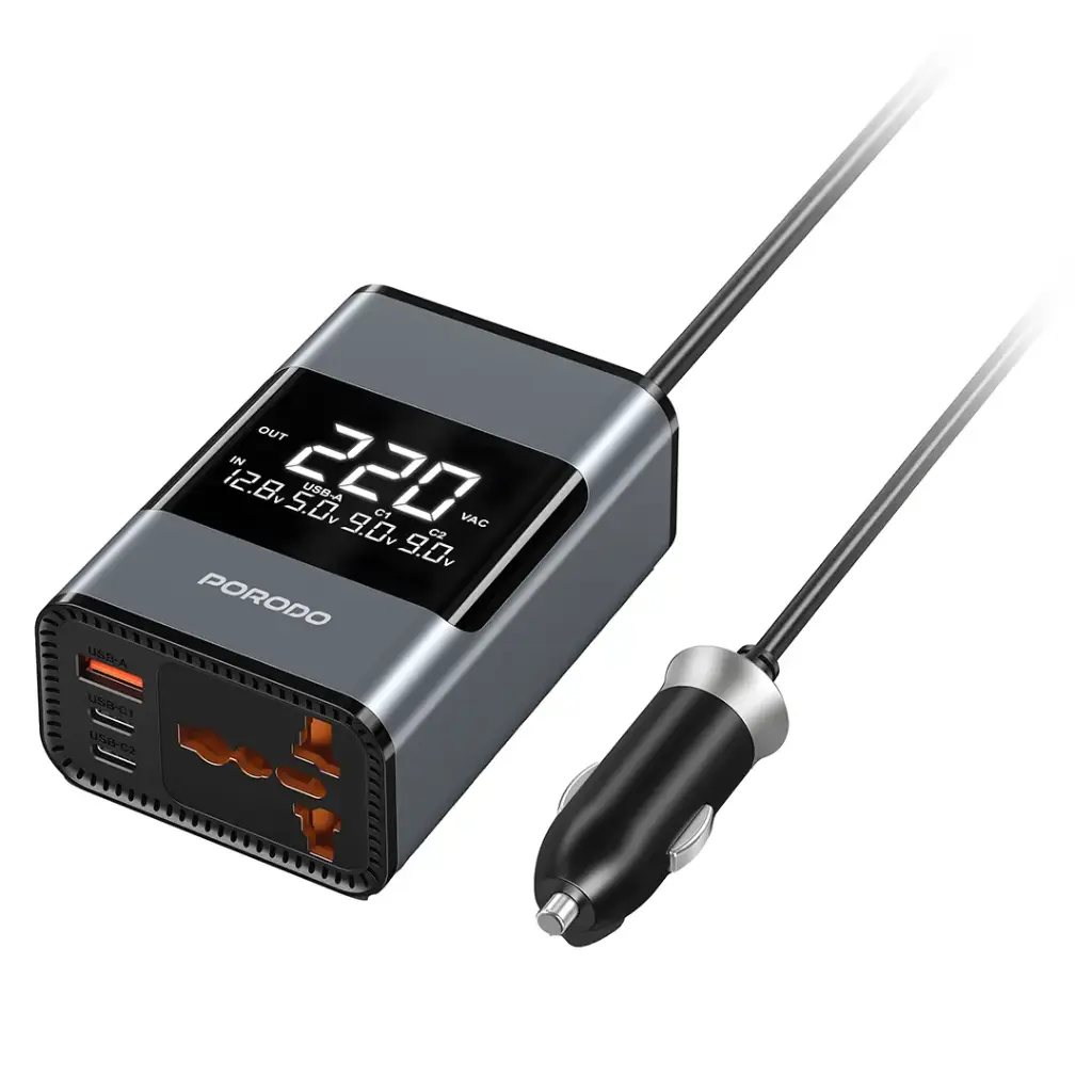 Porodo Universal AC Car Power Inverter - W Stooore