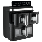 Porodo Lifestyle Crispio Triple Basket Non-Stick Air Fryer - W Stooore