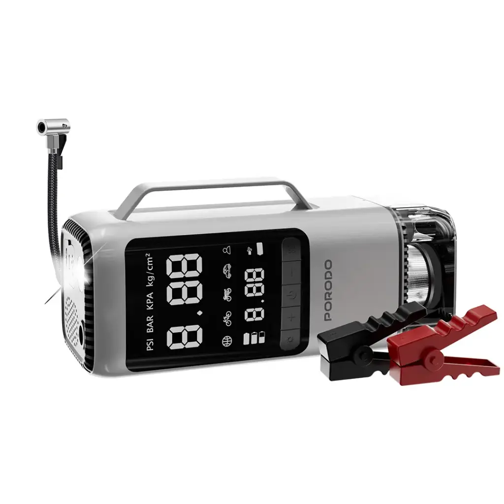 Porodo 6-IN-1 Multi Function Power Tool, Jump Starter | Air Compressor | Power Bank - W Stooore