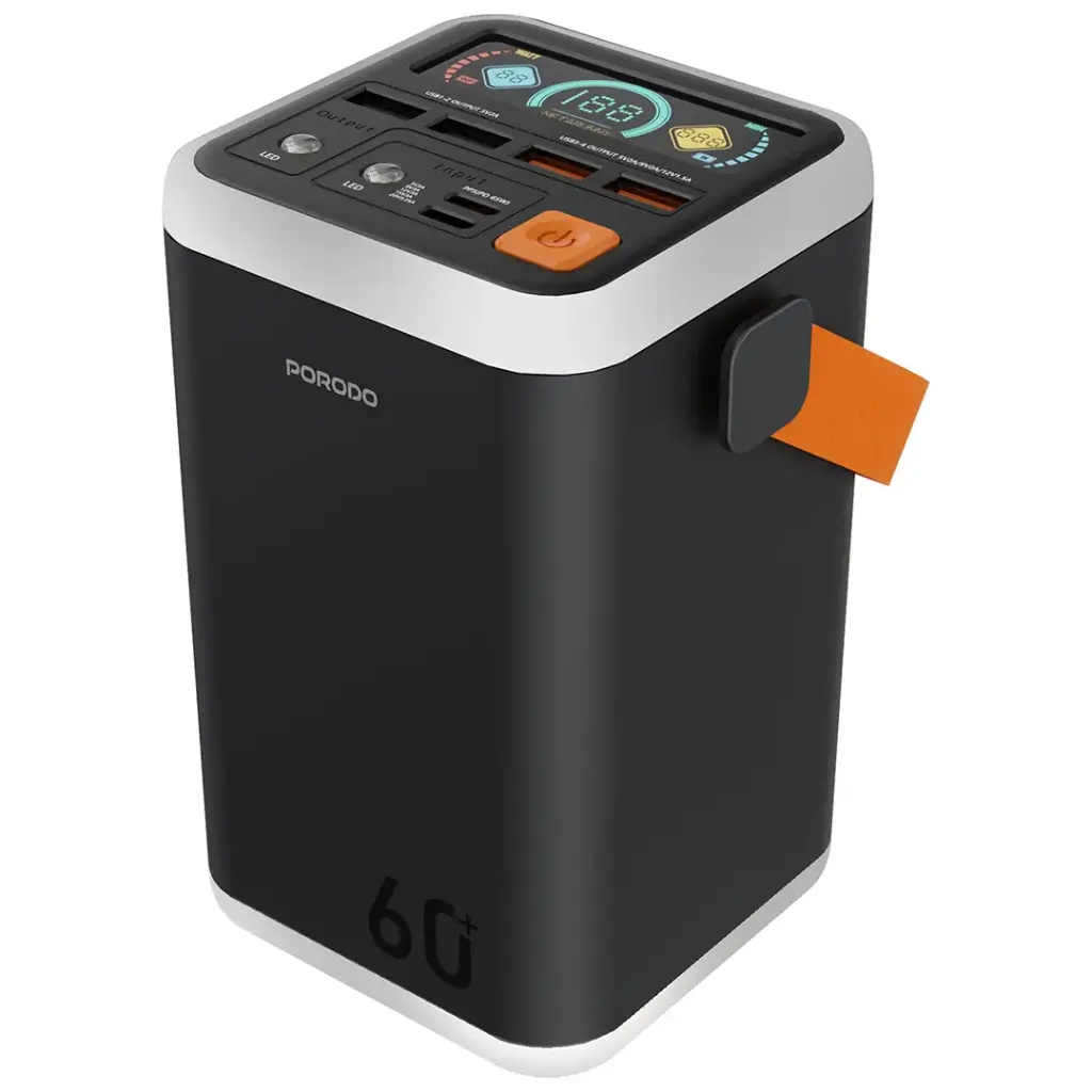 Porodo Cappadoc 60000mAh Multi-Port Power Bank With TFT Display - W Stooore