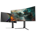 Porodo Gaming 34" Curved Ultra-Wide QHD 200HZ Gaming Monitor with Ergonomic 3-Axis Stand - W Stooore