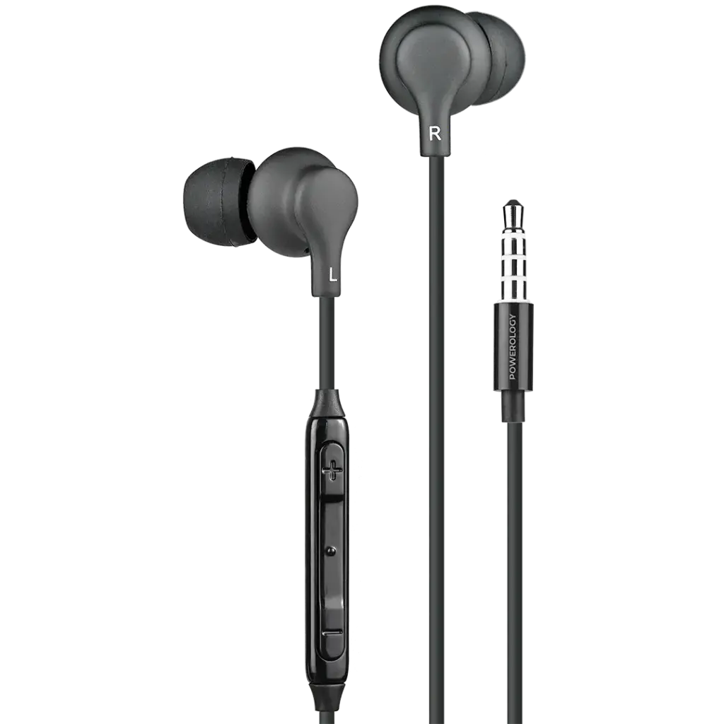 Powerology 3.5mm In-Ear Stereo Earphones - White