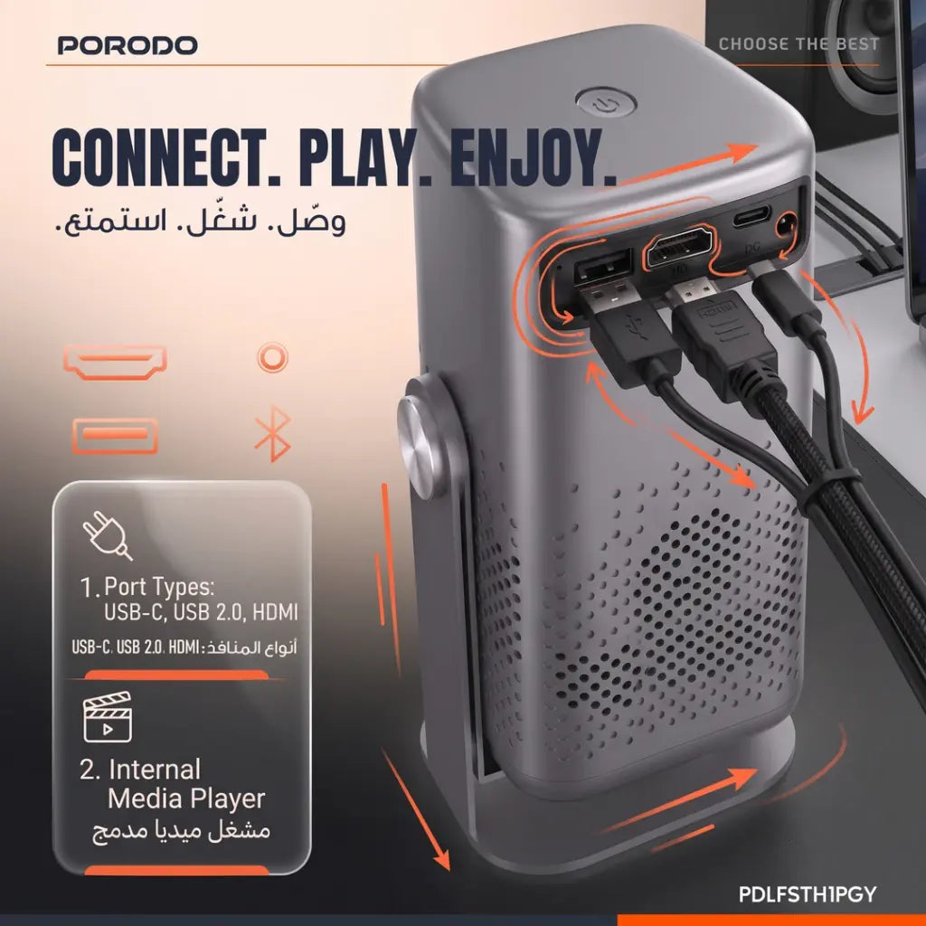 Porodo Lifestyle Gobo Portable Air Projector - W Stooore