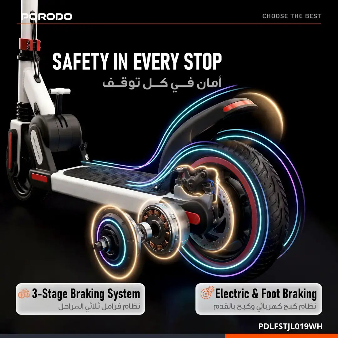 Porodo Vim Kids Electric Scooter 150W | 5-8km - W Stooore