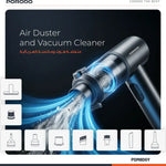 Porodo Tornado Pro Air Duster & Vacuum Cleaner With Detachable Nozzles - W Stooore