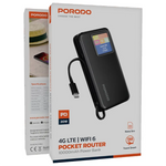 Porodo 4G LTE | WIFI 6 Pocket Router 10000mAh Power Bank - W Stooore