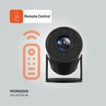 Porodo Mini Projector Wireless Mirroring Patented Dust-Proof Structure - W Stooore