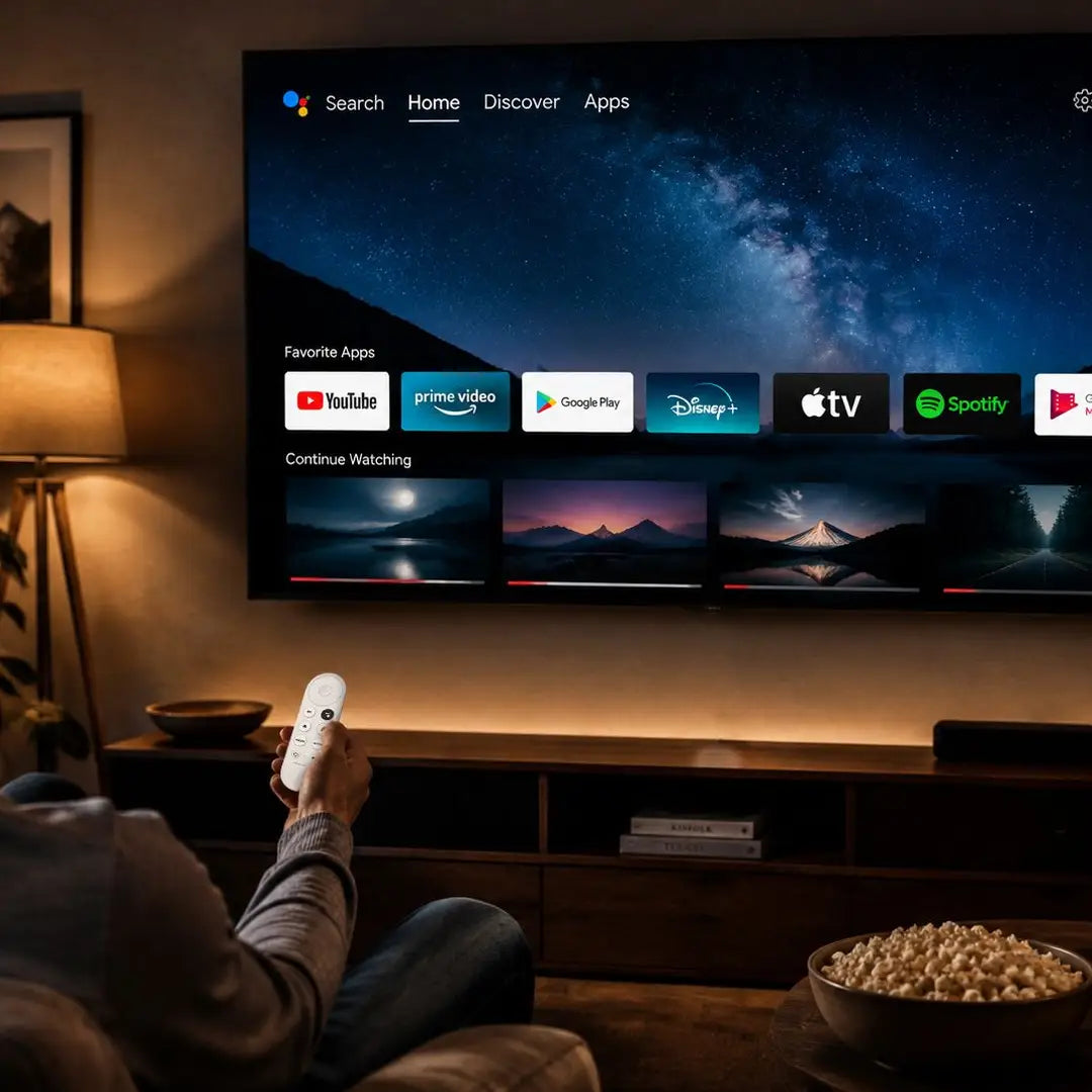 Porodo BLINK 4K Android TV Stick With Air Mouse Remote Control - W Stooore