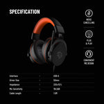 Porodo Gaming 7.1 Surround Gaming Headset Soft Breathable Ear Pads - W Stooore