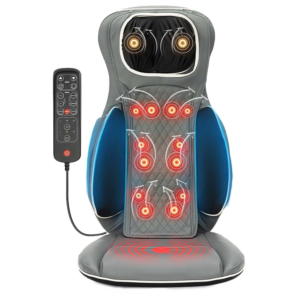Porodo Lifestyle Neck And Back Seat Massager Heat Therapy & Multiple Massage Mode - W Stooore
