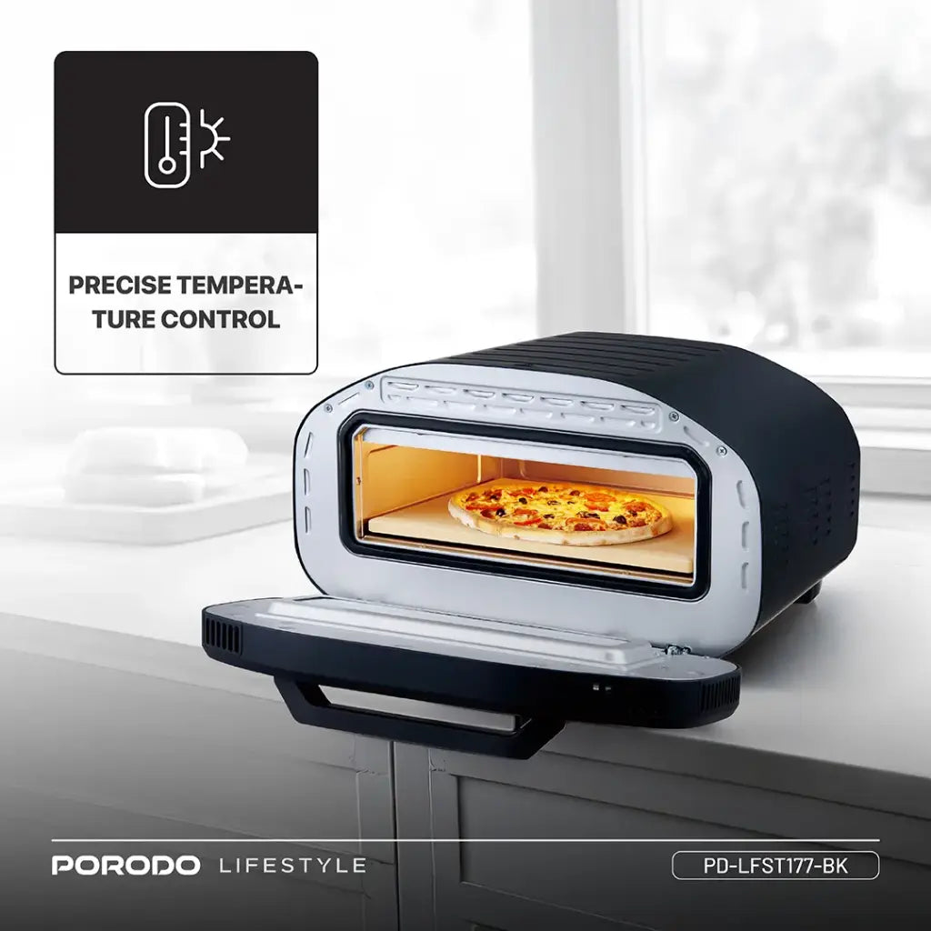Porodo Lifestyle 12'' Indoor Electric  Pizza Maker - W Stooore